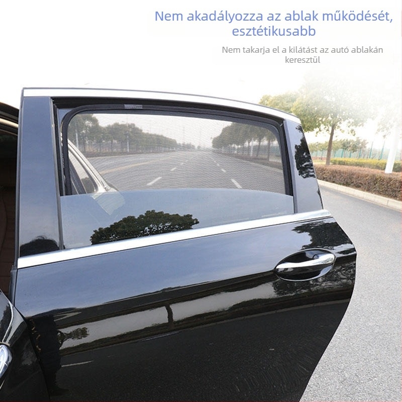 Mágneses napvédő háló autóhoz, Chery EUDA5 modellhez, védelem az UV-sugárzás ellen és hőszigetelés az ablakokon