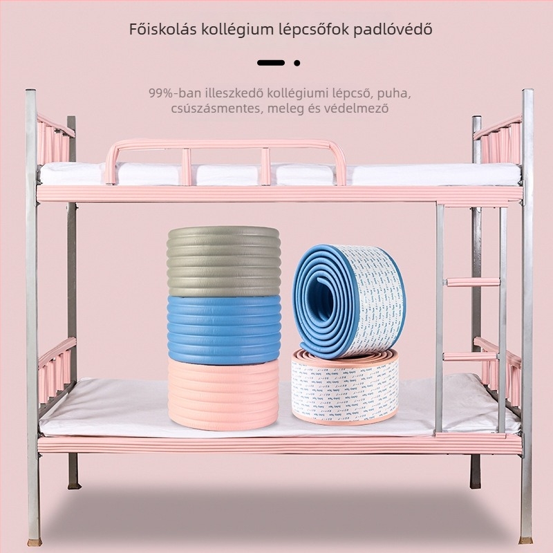 Kollégiumi padlószőnyeg csúszásgátló csíkokkal és lépcsőtalppal — TPES anyag, digitális nyomtatás, minimalist stílus gyerekszobába