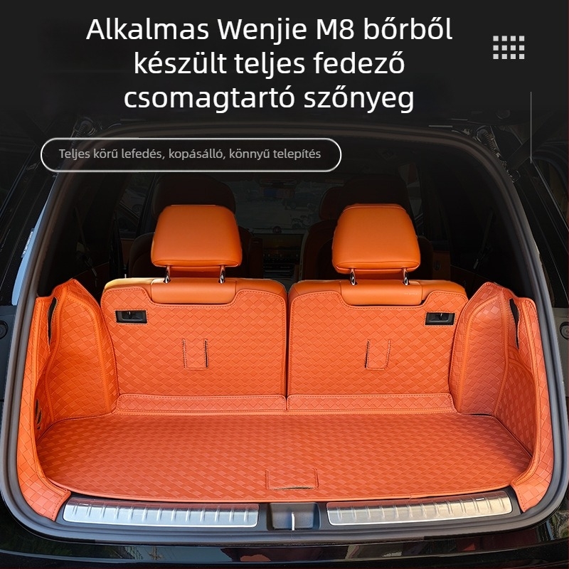Wenjie M8-hoz illeszkedő hátsó csomagtartó szőnyeg — Nappa bőr, márka Sonsang, cikkszám ql