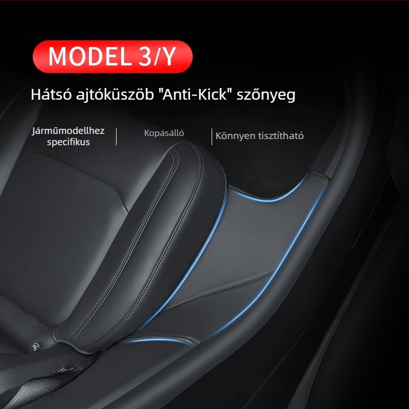 Tesla Model Y hátsó küszöbvédő csík beépített kiegészítő