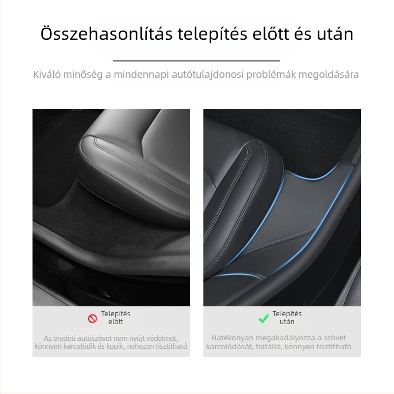 Tesla Model Y hátsó küszöbvédő csík beépített kiegészítő