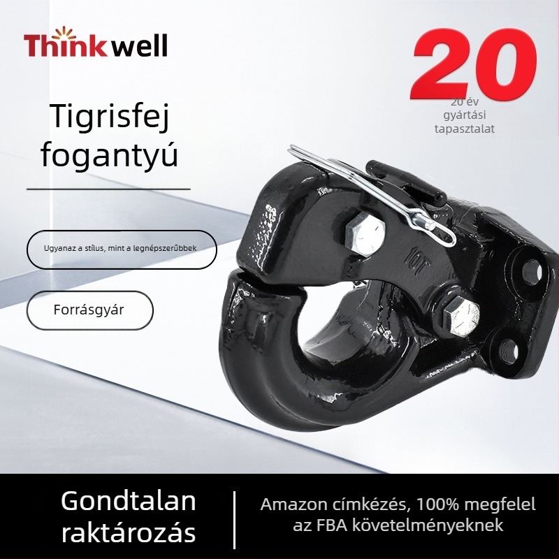 Thinkwell 8t vontatókampó terepjárókhoz – kampó tigrisfej formájú