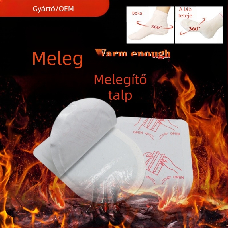 Lábmelegítő talpbetét, patkó alakú, önmelegedő, szélesség 6, modell 2