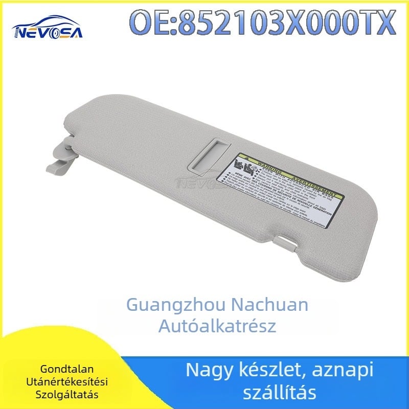 NEVOSA Autós napvédő Hyundai Elantra, PVC, teleszkópos rögzítés, első belső napvédő
