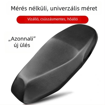 PU bőr ülésvédő elektromos járművekhez és motorkerékpárokhoz, vízálló, napvédő és hőszigetelő, univerzális minden évszakra, logónyomással