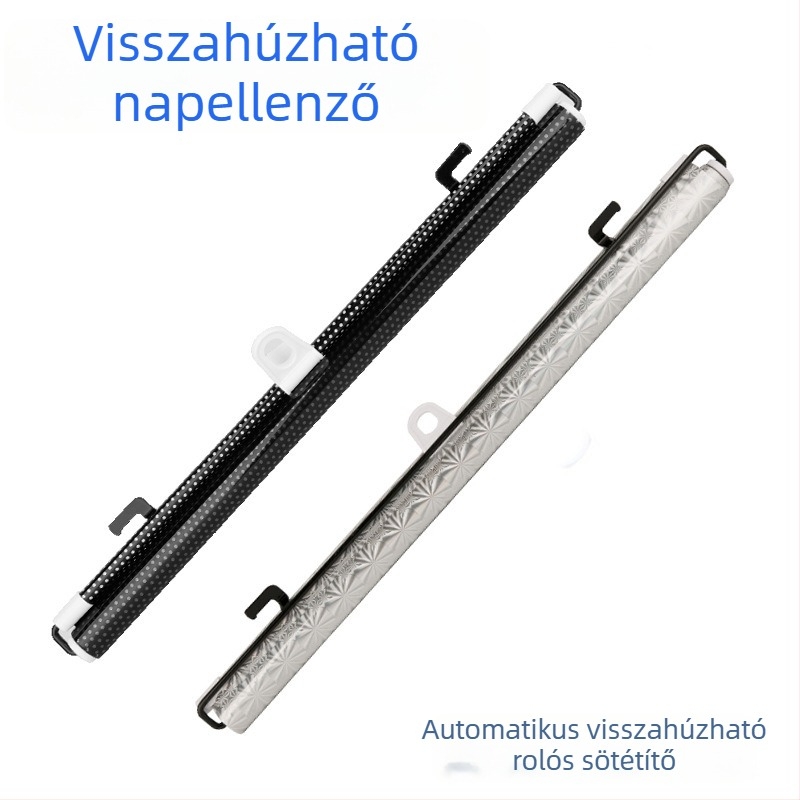 Xiao Island Autó napvédő roló az első ablakhoz, automatikusan kihúzható, hőszigetelő, otthoni használatra