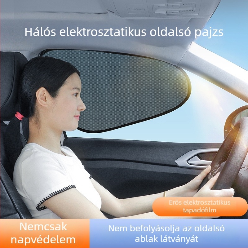 Autóháló árnyékoló PVC-ből, testreszabható, szívócsés rögzítés, univerzális, CHONGTENG