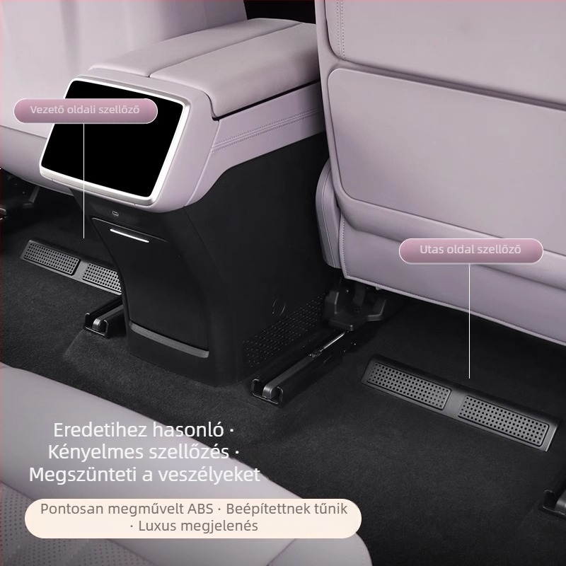 Fém alsó ülés alatti légkivezető védőfedő Nio Ledao L60-hoz – porvédő, dekoratív módosítási kiegészítő