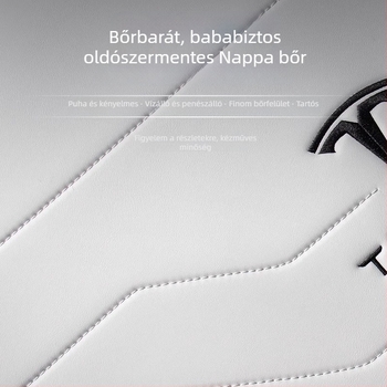 Nappa bőr központi konzol oldalvédő párna Tesla Model 3/Y-hoz — módosítási kiegészítő