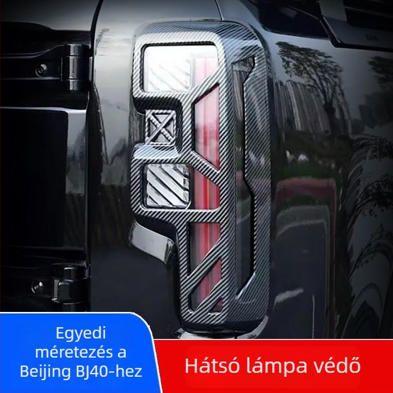 BJ40e hátsó lámpa védőfedél és védőkeret – ABS, testreszabható külső kiegészítő a bővített hatótávolságú verzióhoz