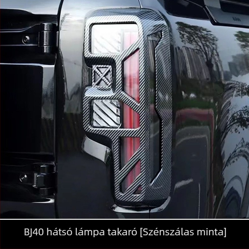 BJ40e hátsó lámpa védőfedél és védőkeret – ABS, testreszabható külső kiegészítő a bővített hatótávolságú verzióhoz