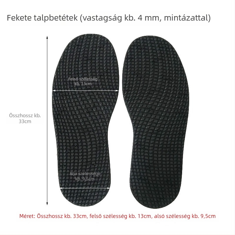Cipőtalp javító ragasztólap — teljes talpat fedő ragasztó, marha-kaucsuk alapú, csúszásmentes és kopásálló, minden évszakban