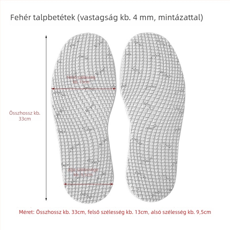 Cipőtalp javító ragasztólap — teljes talpat fedő ragasztó, marha-kaucsuk alapú, csúszásmentes és kopásálló, minden évszakban