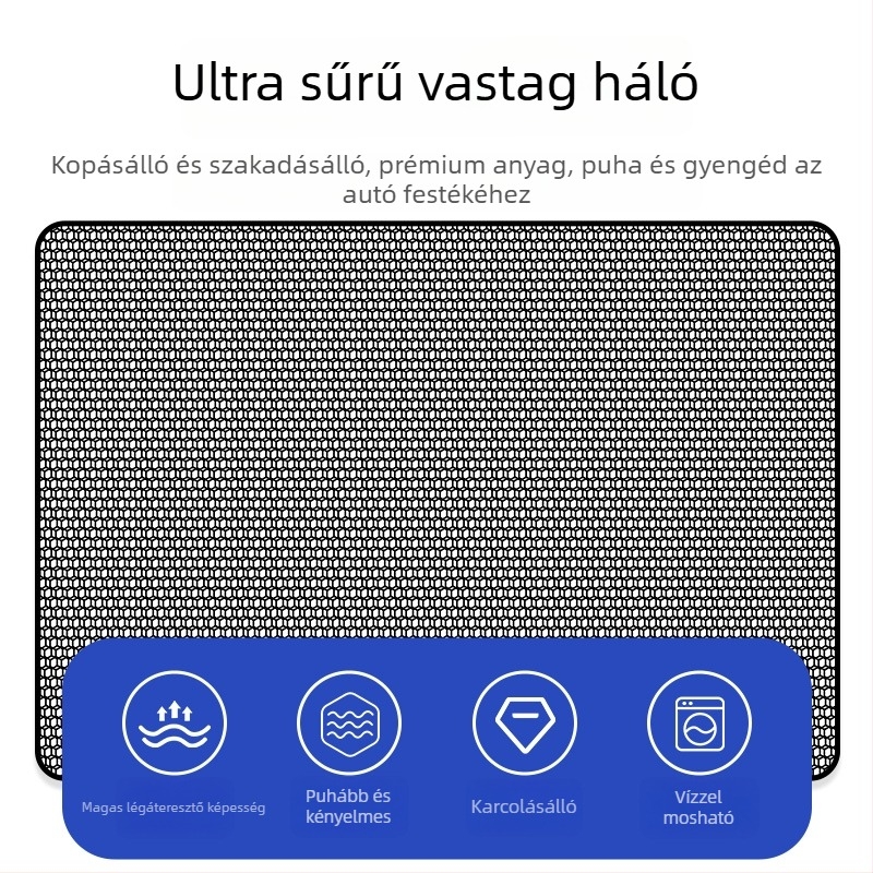 Pretty Little Velvet Autó Elülső Radiátorrács Rovargvédő Háló Szösz Elleni Pajzs