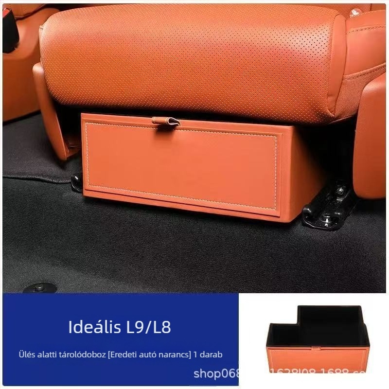 Ülés alatti tárolóbox Ideal ONE és L9/L8 számára, második sor, autó szervező, műanyag, gyári standard