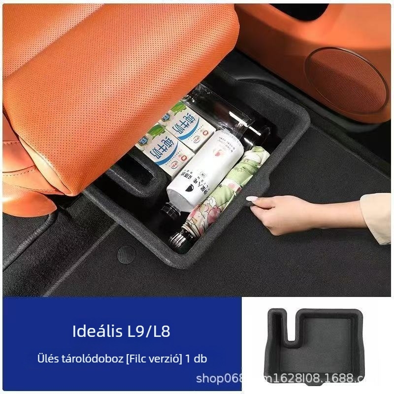 Ülés alatti tárolóbox Ideal ONE és L9/L8 számára, második sor, autó szervező, műanyag, gyári standard