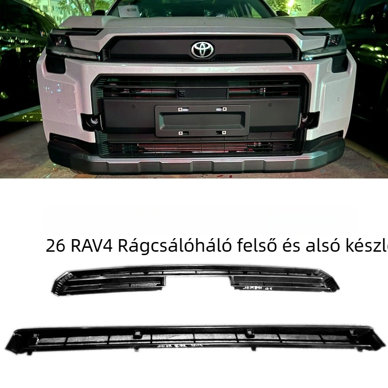 Toyota RAV4 középső rovarvédő háló a radiátor és a kondenzátor védelméért – ABS anyag, Termék szám: A, Kompatibilis 26 RAV4 modellhez, Élettartam: 5 év