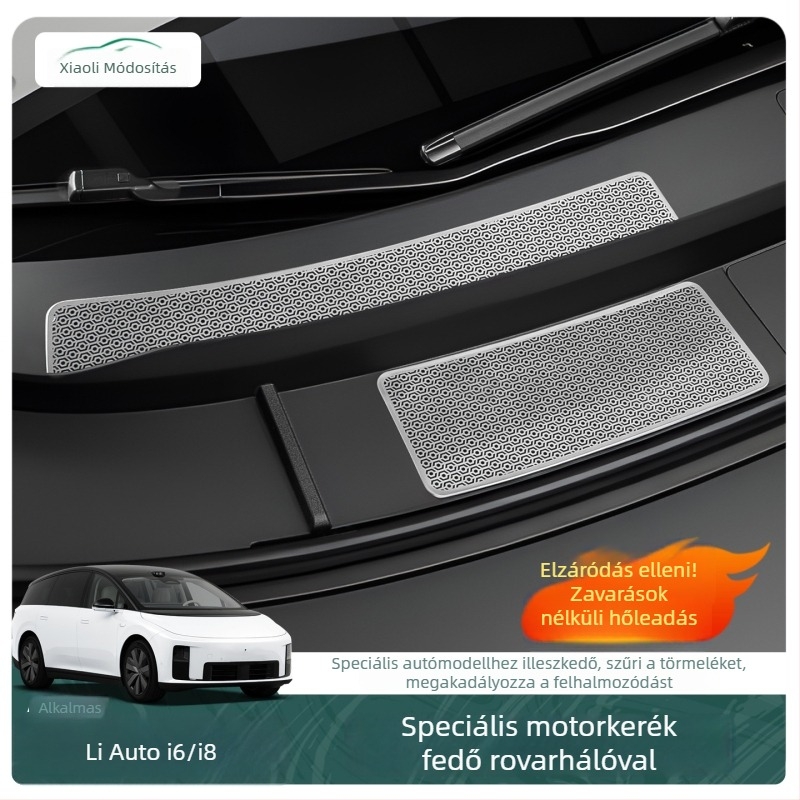 Ideal I6I8 motorháztető rovarhálóval — kabinvédő háló, porvédő fedél az eltömődés ellen, módosítási kiegészítő