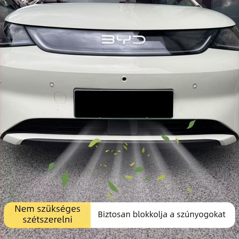 BYD Dolphin első lökhárító védőháló, rovarvédelmi középső rács, intelligens vezetési verzió, ABS keret, telepítés szétszerelés nélkül, kompatibilis 25 Dolphin változattal