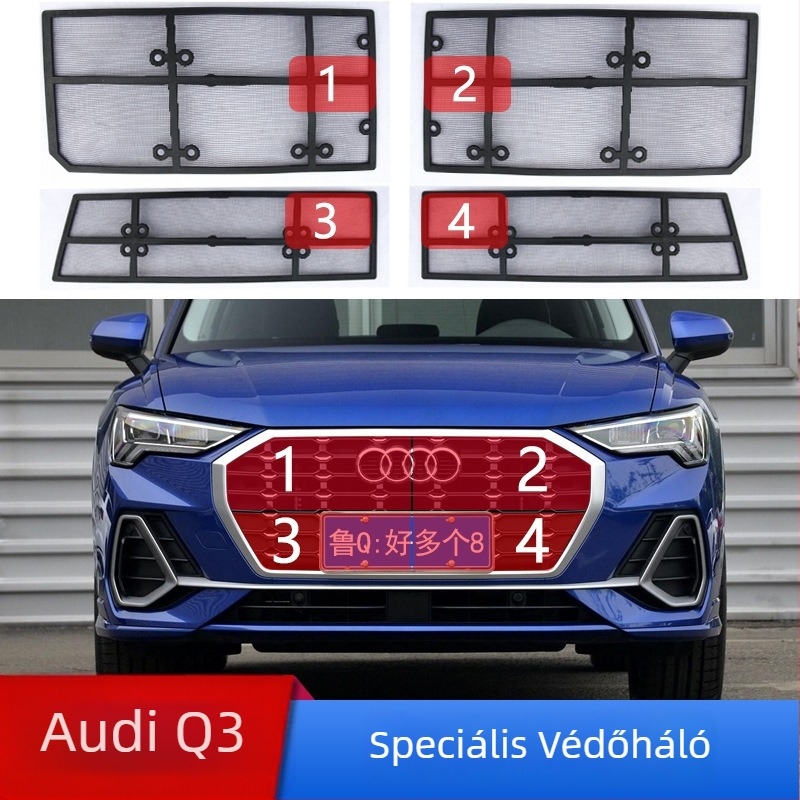 Pastoral Wind Autó víztartály háló, rozsdamentes acél, modell 4565, Audi számára, rovarvédelmi háló