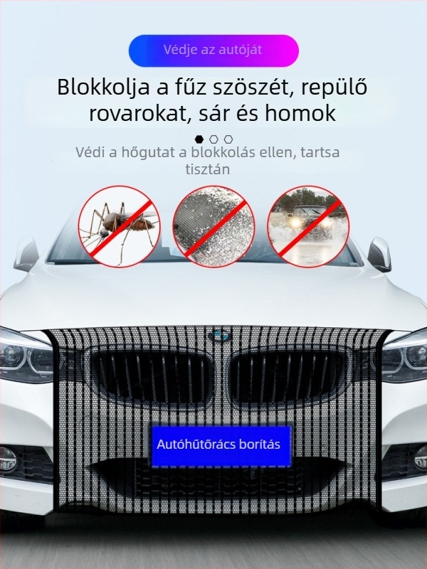 Rovarmentes autóhűtővédő háló Mercedes-Benz GLA/GLE/GLC260/E300L/A200 – rovarvédelem; hűtővédő; kompatibilis modellek
