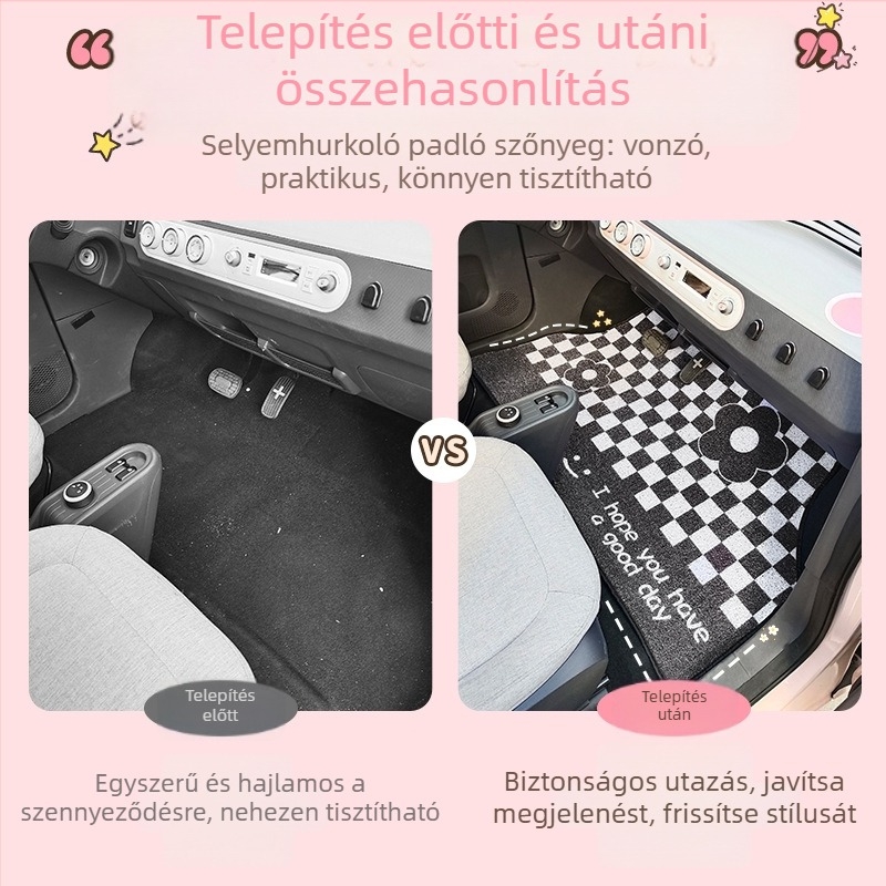 PVC autópadló szőnyeg, csúszásmentes, márka Easy to rely on, kompatibilis speciális autómodellekkel, Guangdong eredetű, logó nélkül