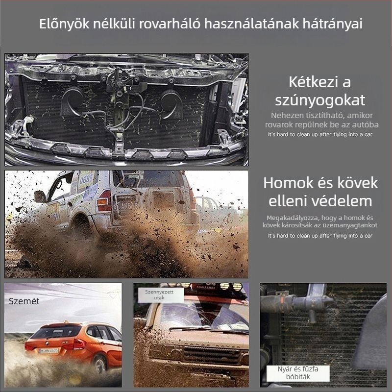 Wuling Hongguang MINI EV kabrió előtti rács – rovarháló és radiátorvédő kiegészítő Benk