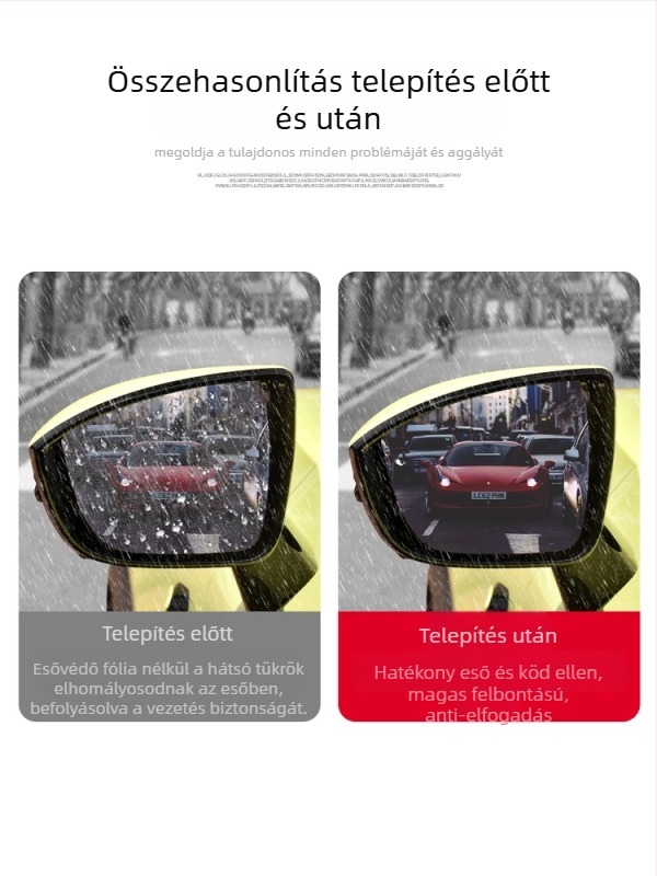 Eső- és ködfilm hátsó tükrökhöz S07/S7 – Anti-glare, Lead Wolf, modell S07/S7, termékszám LTAO733450398726
