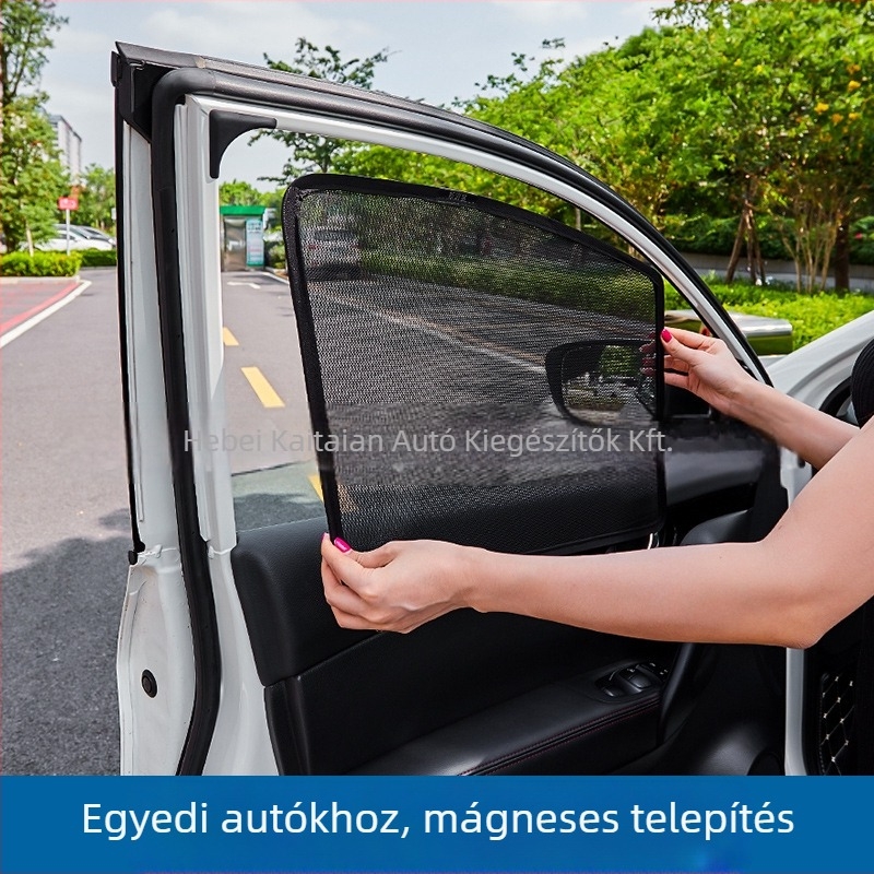 Cayenne mágneses autóablak árnyékoló függöny, poliészter, áttetsző, felakasztható, testreszabható Nio modellekhez