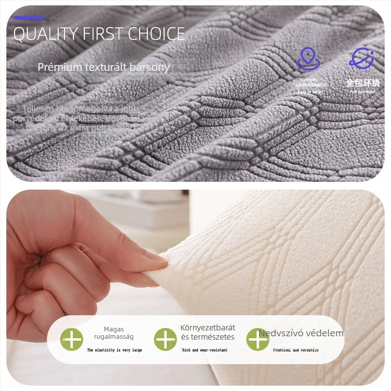 Jacquard étkezőszék huzat, elasztikus, vastag háttámlával, univerzális székhuzat és üléspárna otthoni használatra