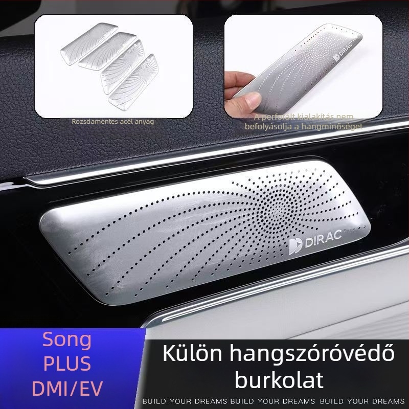 BYD Song Plus belső hangszórófedél rozsdamentes acélból — Márka Like; Modell BYD Song Plus; Nincs logó