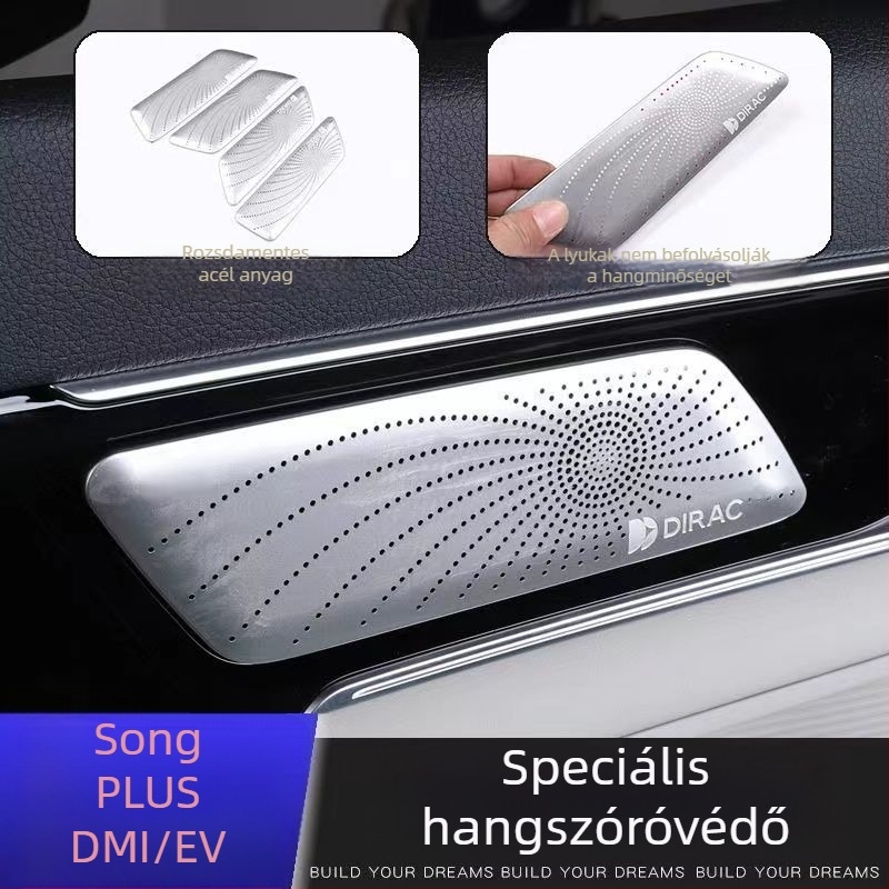 BYD Song Plus belső hangszórófedél rozsdamentes acélból — Márka Like; Modell BYD Song Plus; Nincs logó