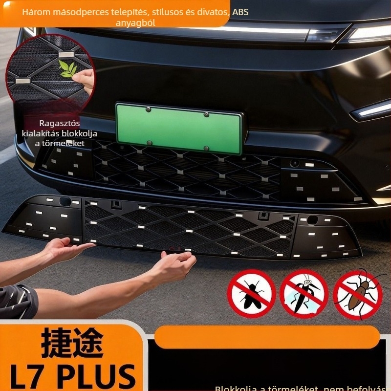 Integrált csíptetős rovarháló Shanhai Jietu L7pLus modellhez – Piano Baking Paint felület, Full Star kivitel, Jietu L7 Car Insect Screen, testreszabott feldolgozás
