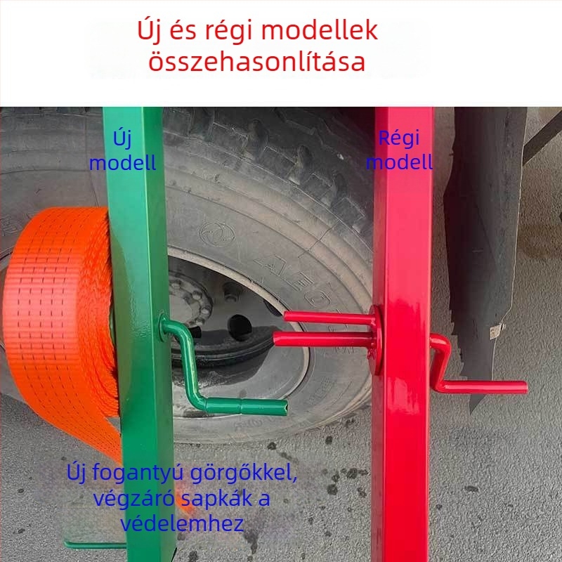 Kézi szalagtekercs, feszítő és tároló eszköz, kiegészítő teherautókhoz és kerékpárokhoz