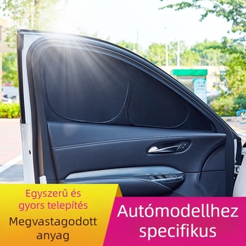 Honda autóablak árnyékoló függöny, vastag átlátszatlan alumínium réteg, snap-in rögzítés, testre szabható B-01