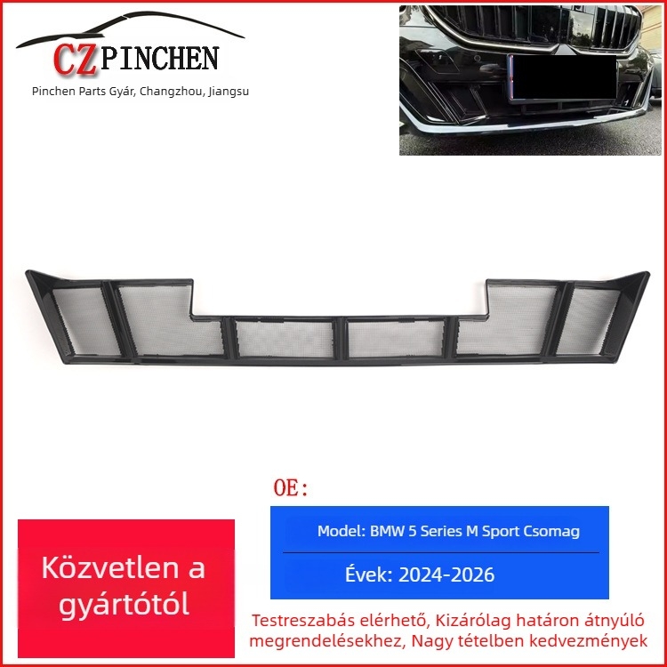 BMW 5 Series M Sport csomag elülső lökhárítójához rovarok elleni hálós grill – Czpinchen ABS, modell: forduljon az ügyfélszolgálathoz