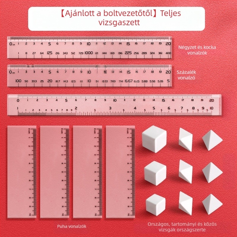 Közszolgálati vizsgára szánt radírcsomag – Irodai diagram eszközök