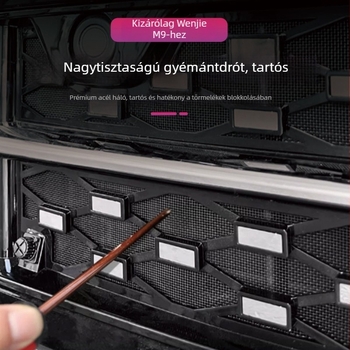 Wenjie M7/M8/M9 Teljes Csillag Szúnyogháló – Snap-On elülső rács, testreszabható gyártás, grille opciók: vele vagy nélküle