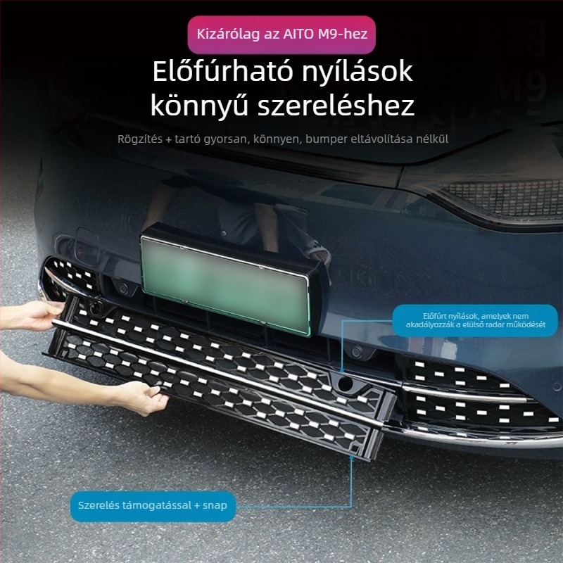Wenjie M7/M8/M9 Teljes Csillag Szúnyogháló – Snap-On elülső rács, testreszabható gyártás, grille opciók: vele vagy nélküle
