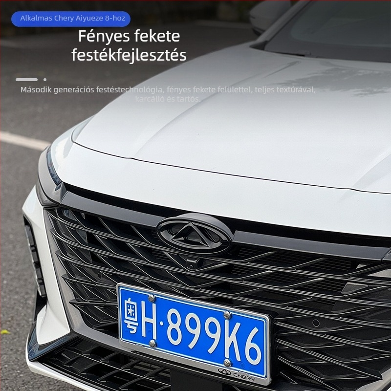 Chery Arrizo 8 középső hűtőmaszk és első logó sportkészlet, modell 050, testreszabható