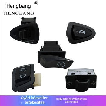 Öt fő kapcsoló motorkerékpárokhoz/elektronikus járművekhez — irányjelző, kürt, indítás, állítható fényszóró kapcsoló — Termékszám: Golden Bull Five Major Switches