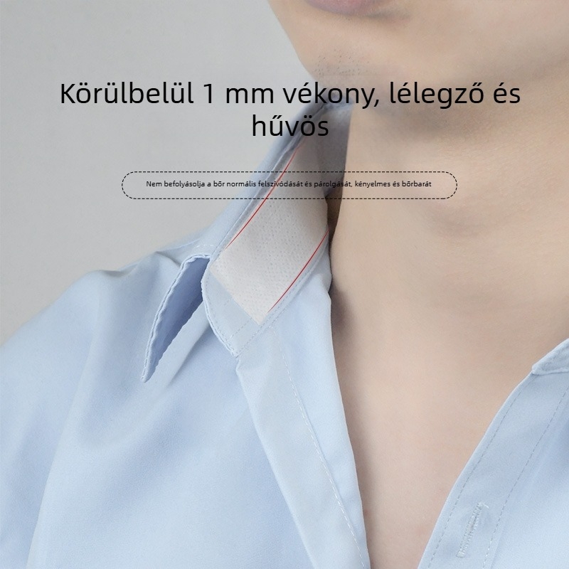 Öltöny kiegészítő készlet: anti-szennyező és izzadságfelszívó tapaszok gallérra, dekoltázsra, mandzsettára, karimára és sarkokra (Vastagság 2.5; Anyag: Szövet; Egyszínű; Antisztatikus; Csomagolás: 500)