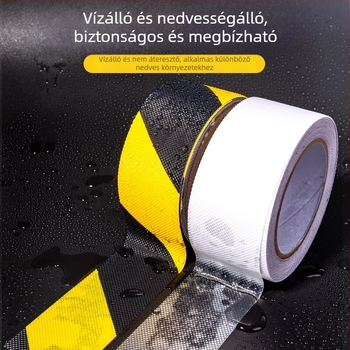 Matt felületű csúszásmentes szalag PVC alapú, gumi alapú ragasztóval, 1 mm vastagságú, -40…100°C (rövid táv) / -20…60°C (hosszú táv), öntapadó