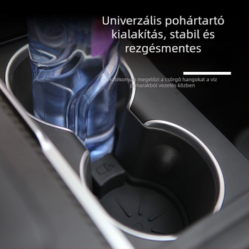 Szilikon pohártartó Tesla Model 3/S/X-hoz – csúszásmentes, vízálló, modell New 3, Future