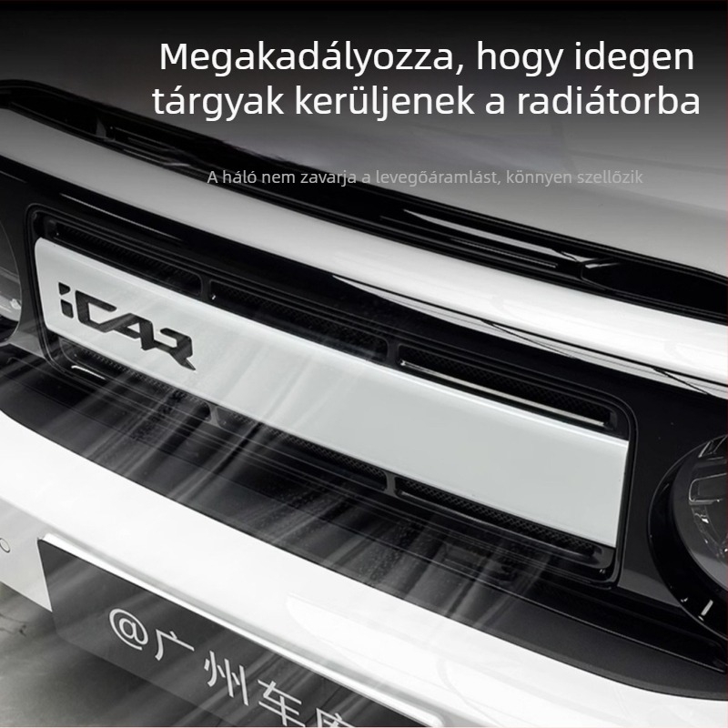 Chery iCAR V23 bemeneti védőfedél integrált rovarhálóval – ABS anyag, utólagos korszerűítés