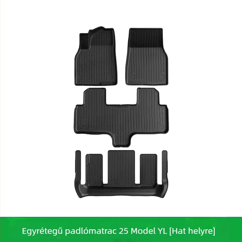 Tesla Model Y/L padlószőnyegek, TPE anyag, szőnyeg-stílus, első és hátsó tároló matracok, 91–100% összetétel
