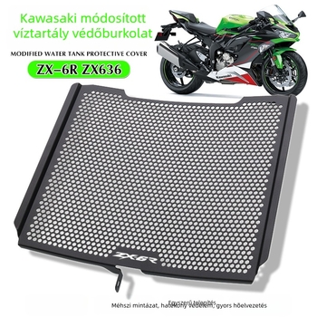Kawasaki ZX-6R radiátorvédő háló (2013–2021) — radiátorvédelem, rovarháló, testreszabás elérhető