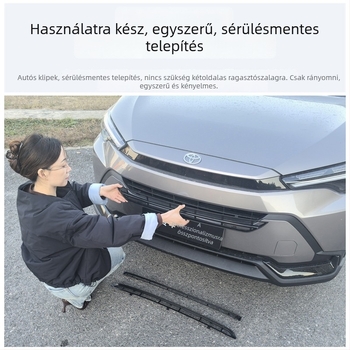 26 Toyota Frontlander modellhez kompatibil, rovarriasztó háló a hűtőráccsal szemben, védőfedél, csattanó típusú rögzítés