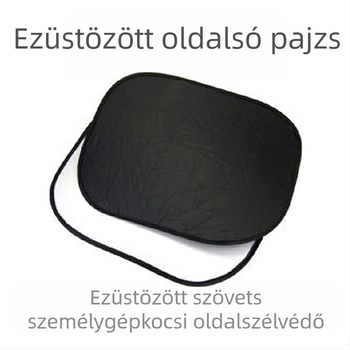 Oldalsó ablakárnyékoló autóhoz (hálós anyag; szerelés vákuumos csészékkel; univerzális illeszkedés; logónyomtatás lehetséges; tömeg 50-80 g)