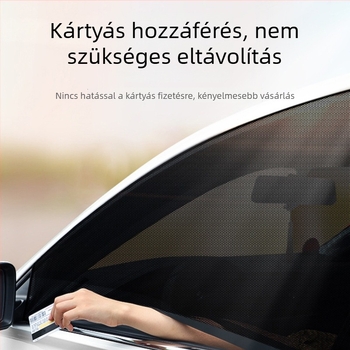 Autó szúnyogháló — átlátszó háló, lógó ablakfüggöny, univerzális illeszkedés, anti-mosquito, testreszabható